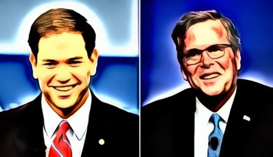 Bush's battle with Rubio has a familiar plot