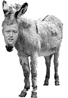 Clinton as ass