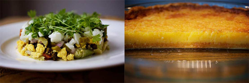 Top chefs' secrets revealed:  Lemon Chess Pie;  Leeks Dijonnaise  