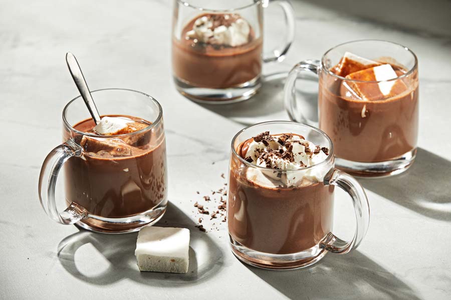 WOW! This rich homemade hot chocolate -- decadent, thick, full-flavored -- is the ultimate snow day treat