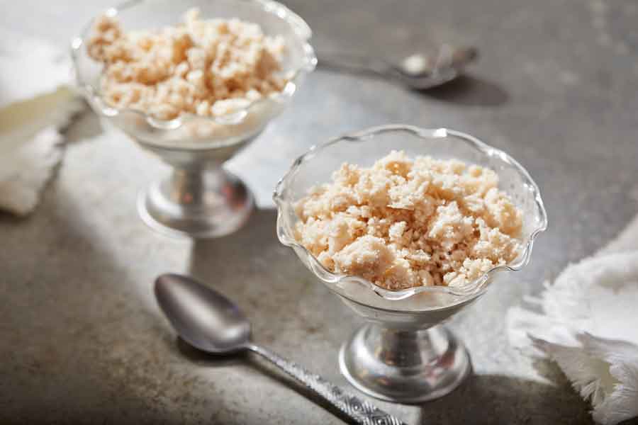  This summer, do as the Sicilians do and make a tray of refreshing almond granita (No  fancy gadgets required)
	
	