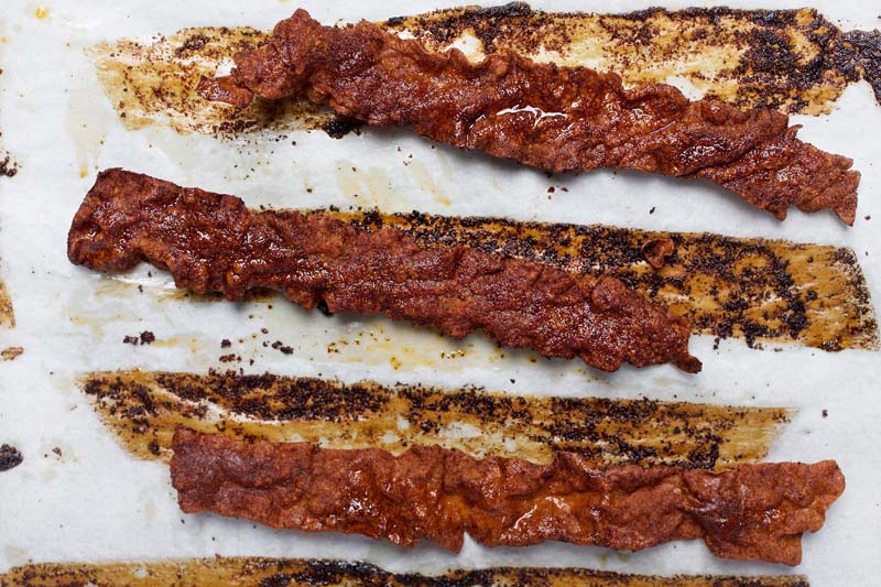 
No pigs were harmed in the making of this 'bacon'. But you'd never know it
 
  
  