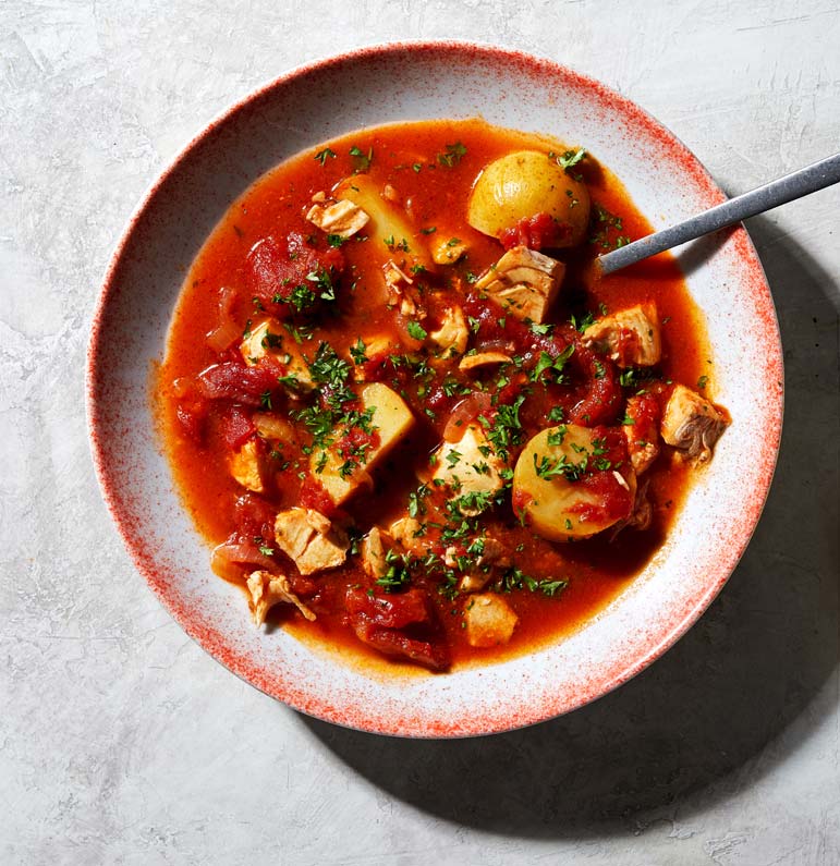 This quick fish stew is light and easy --- and only the flavor lingers
 
 
  