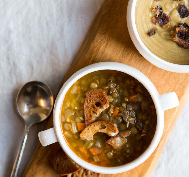This lentil soup -- which satisfies carnivores and vegetarians alike -- has a quick fix you ought to know