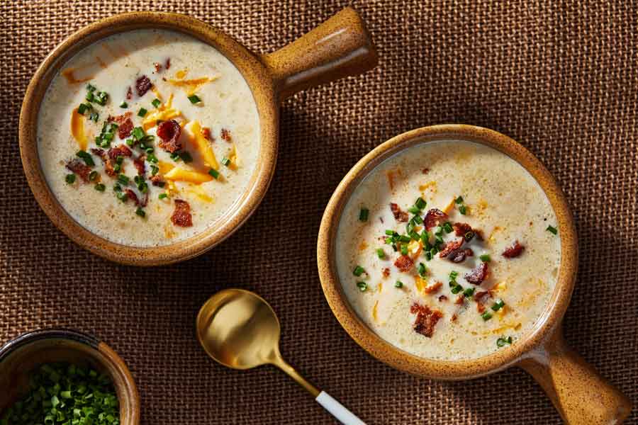 Loaded baked potato soup is the simple, luscious bowl of comfort I crave in colder months
	
	