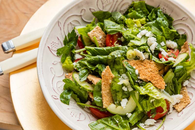 Mediterranean mashup: When Fattoush meets Greek, the result is cool! 
  
  