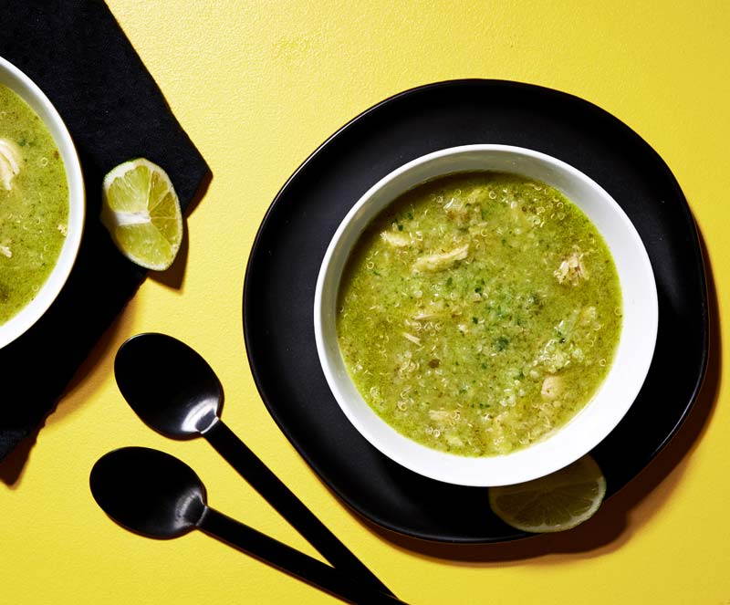 It's easy being green with this vivid and spicy chicken soup
 
 
  