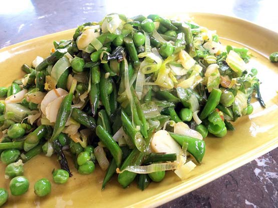 Fresh spring veggies come together in scrumptious, simple saute

