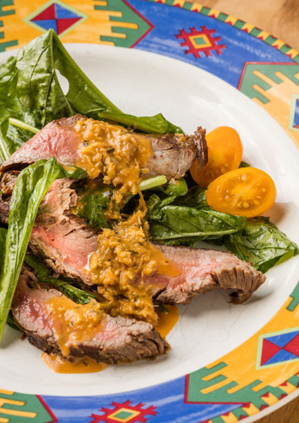 A magnificent marinade does double duty for steaks that need a tenderizing touch

 
  