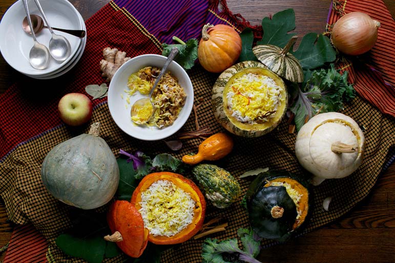 This hands-off stuffed-pumpkin dish will make vegetarians (and everyone else) happy this Thanksgiving
 
  
  
