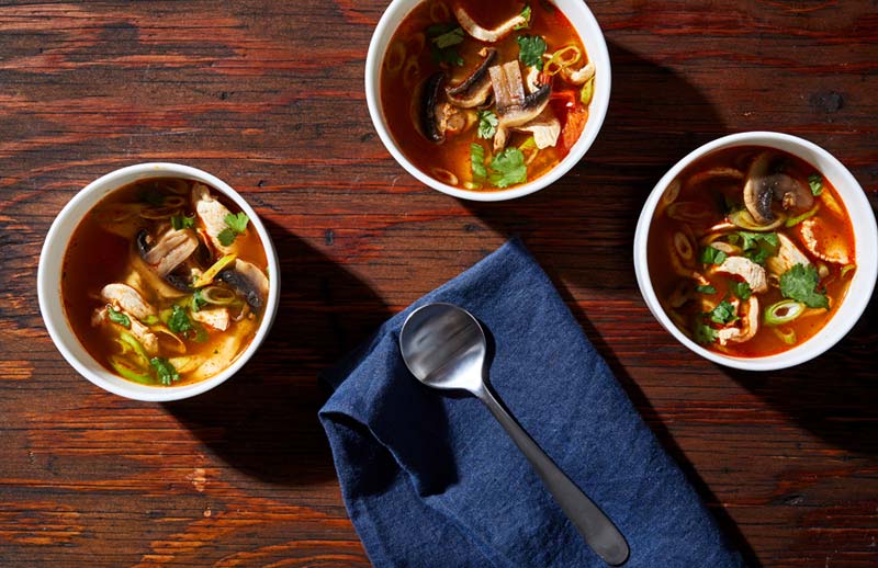 This Thai soup -- with a spectacular interplay of sweet, sour and spicy flavors -- will fill you with much more than warmth AND slash your takeout expenses
 
 
  