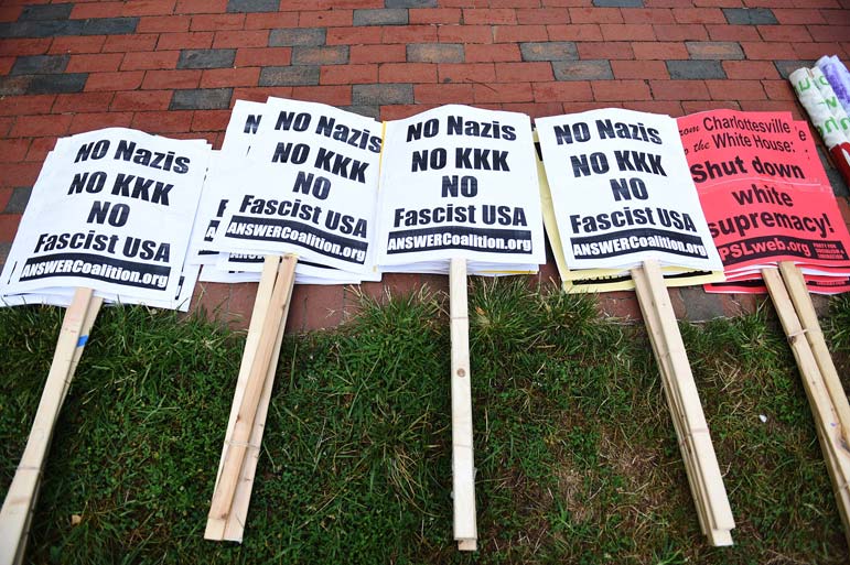 Antifa protesters couldn't find any fascists at Unite the Right --- and harassed the press instead
  