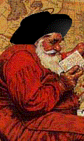 The Kringler Rav poring over a volume of Talmud