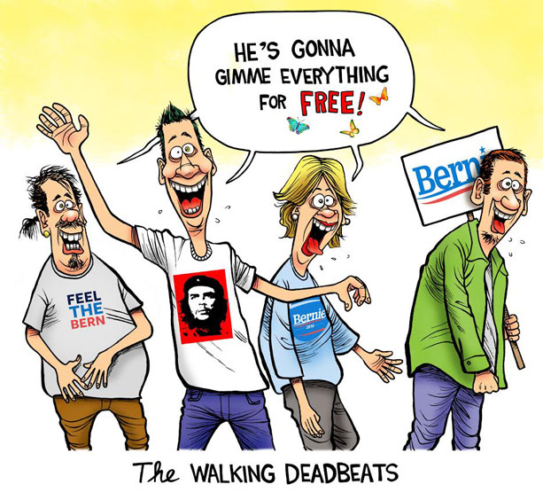 Bernie's Army of Freeloaders